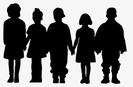 Silhouette Drawing Clip Art - Children Silhouette, HD Png Download, Free Download