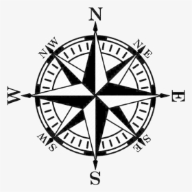 Compass X Rose Silhouette Clipart Vector Transparent - Nautical Compass Rose, HD Png Download, Free Download