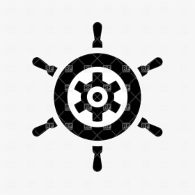 Ship Wheel Icon Stock Vector Image Transparent Png - Icon, Png Download, Free Download