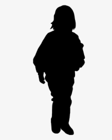 Beautiful Silhouettes Of Children - Woman Back Silhouette Png, Transparent Png, Free Download