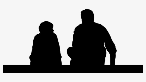 Son Silhouette At Getdrawings - Talking To My Younger Self, HD Png Download, Free Download