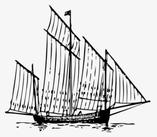 Free Vector Ship Clip Art - 1800s Ship Clip Art, HD Png Download, Free Download