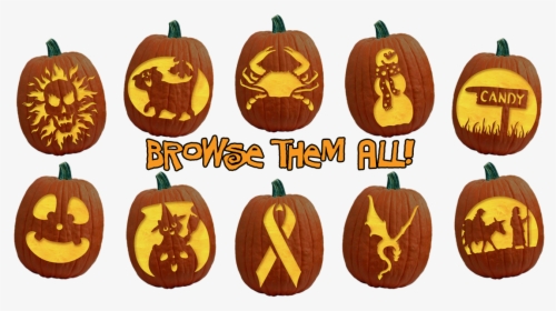 All Of Our Free Pumpkin Carving Patterns And Stencils - Pumpkin Carving Patterns, HD Png Download, Free Download