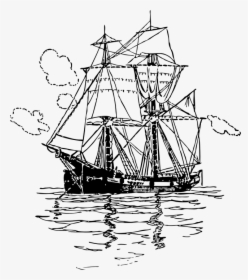 Ship, Transportation, Sailing, Maritime, Cargo, Freight - Ship From The Middle Colonies, HD Png Download, Free Download