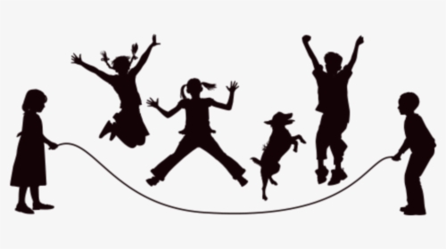 Jumping Silhouette Png - Children Shadow, Transparent Png, Free Download