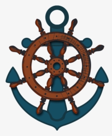 Ships Wheel Png Hd Transparent Ships Wheel Hdpng Images - Gambar Jangkar Dan Kemudi, Png Download, Free Download