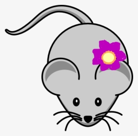 Rat With Flower Svg Clip Arts - Cute Rat Clipart, HD Png Download, Free Download
