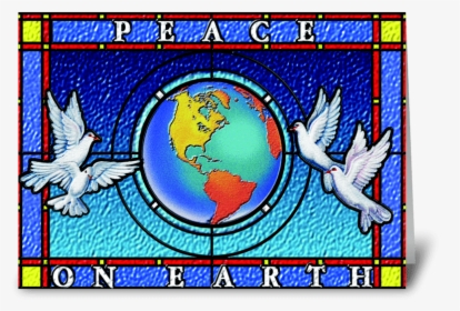 Peace On Earth Greeting Card - Emblem, HD Png Download, Free Download