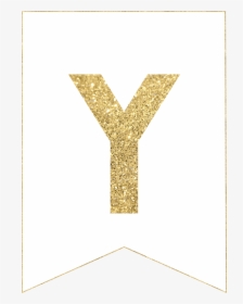 Free Printable Gold Banner Letters P, HD Png Download, Free Download