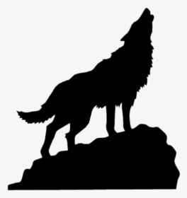 #silhouette #sillhouette #shilouette #wolf #howl #howlingwolf - Howling Wolf Clipart, HD Png Download, Free Download