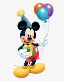 Mickey Balloon Minnie Birthday Mouse Standee Clipart - Birthday Mickey Mouse Png, Transparent Png, Free Download