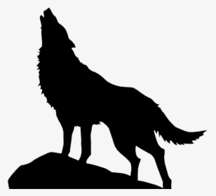 Silhouette Wolf Howling, HD Png Download, Free Download