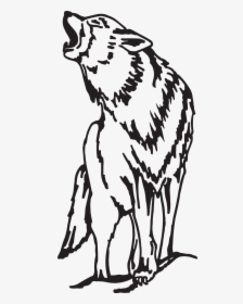 Simple Lone Wolf Howling, HD Png Download, Free Download