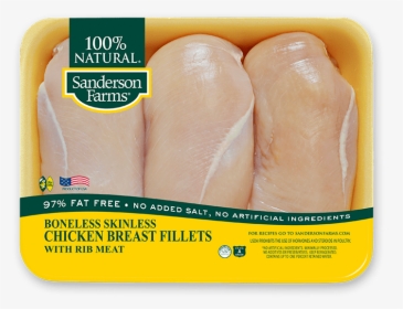 Boneless Skinless Chicken Breast Fillets With Rib Meat - Sanderson Farms Chicken Breast, HD Png Download, Free Download