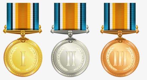 Medal,gold Accessory,bronze Medal - Gold Silver And Bronze Medals Png, Transparent Png, Free Download