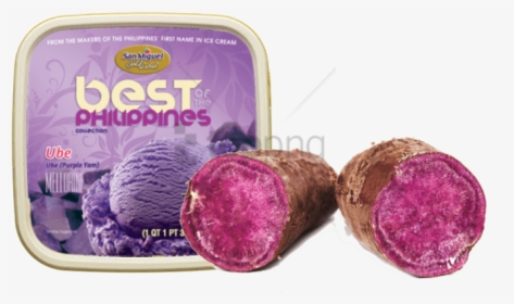 Food,purple Yam,taro,root Blue Potato,produce - Ube Ice Cream Best Philippines, HD Png Download, Free Download