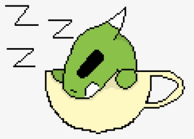 Cute Baby Dragon Sleeping In A Tea Cup Clipart , Png - Clip Art, Transparent Png, Free Download