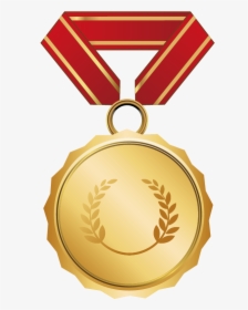Gold Medal Award - Medal And Certificate Clipart, HD Png Download, Free Download