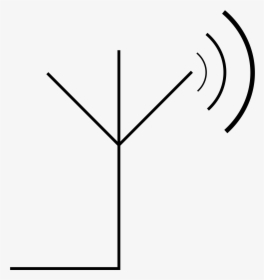 Transmitting Antenna Symbol Clip Arts - Line Art, HD Png Download, Free Download
