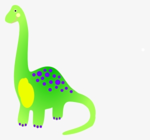 Green Dino With Dots Svg Clip Arts - Cartoon, HD Png Download, Free Download