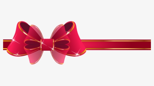 Transparent Cancer Ribbon Clipart - Red Christmas Ribbon Clipart Transparent, HD Png Download, Free Download