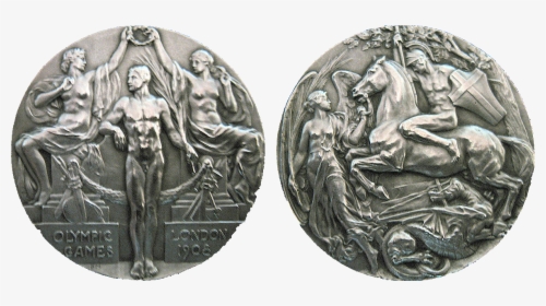 1908 London Prize Medals, 1908 London Winner"s Medlas - 1908 Olympics Gold Medals, HD Png Download, Free Download