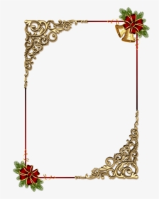Christmas Gold Png Photo - Gold Christmas Border Designs, Transparent Png, Free Download