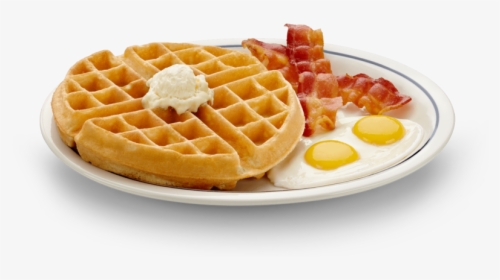 Waffles Bacon And Eggs, HD Png Download, Free Download