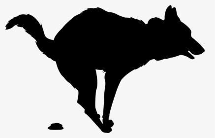 Dog Silhouette Pooping, HD Png Download, Free Download