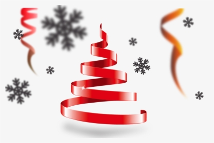 Ribbon Christmas Ornaments Png - Lineas De Arbol Navideño Png, Transparent Png, Free Download