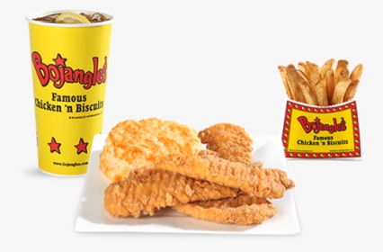 Bojangles 4 Piece Boneless Supremes Combo With Fries - Bojangles' Famous Chicken 'n Biscuits, HD Png Download, Free Download