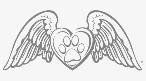 Back Home - Angel Wings With Paw Print, HD Png Download, Free Download