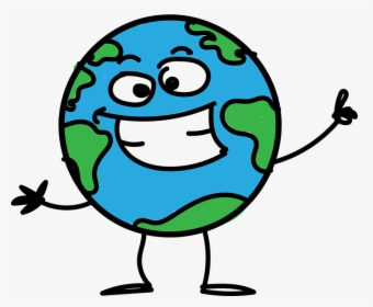 Planeta, Terra, Desenho Animado, Mundo, Continentes - Cartoon World Transparent, HD Png Download, Free Download