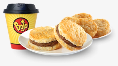 Bojangles 2 Sausage Biscuits Combo - Sandwich Cookies, HD Png Download, Free Download