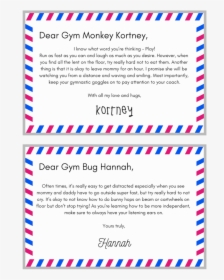 Gymnastic Student Achievement Letter, HD Png Download, Free Download