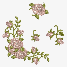 Clip Design Embroidery Png Royalty Free Library - Flower Embroidery Design Png, Transparent Png, Free Download