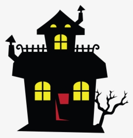 Transparent House Clip Art - Haunted House Clipart, HD Png Download, Free Download