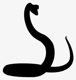 Silhouette, Snake, Reptile, Rattlesnake, Animal - Silueta Vibora Png, Transparent Png, Free Download