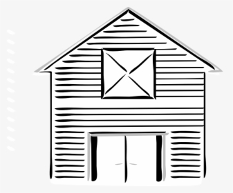 Barn Outline Free Vector Graphic Barn High White Front - Grain Silo Clip Art, HD Png Download, Free Download