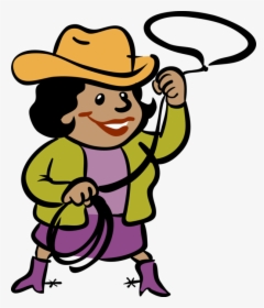 Vector Illustration Of Businesswoman Cowgirl With Spurs, - Clip Art, HD Png Download, Free Download