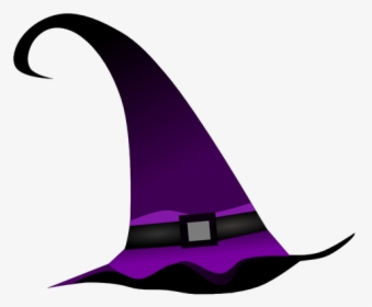Purple Witch Hat Vector Clip Art - Halloween Witch Hat Clipart, HD Png Download, Free Download