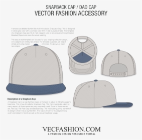 Snapback Cap Vector Fashion Flat"  Class="lazyload - Track Pants Template, HD Png Download, Free Download