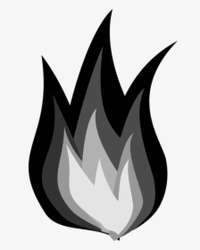 Fire, Flames, Burn, Heat, Gray, Black - Clip Art, HD Png Download, Free Download