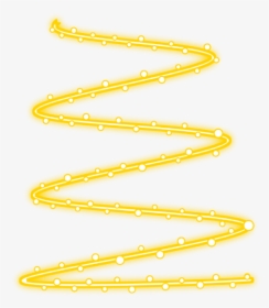 Neon Line Spiral Yellow White Geometric Line Gachalife - Neon Spiral Yellow, HD Png Download, Free Download