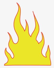 Heat Clipart Vector - Yellow Flames, HD Png Download, Free Download