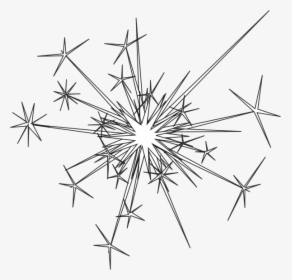 Fireworks Clip Art At Vector Clip Art - Black And White Firework Clip Art, HD Png Download, Free Download