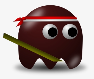Pejuang Bambu Runcing Clip Arts - Blue Pacman Ghost, HD Png Download, Free Download