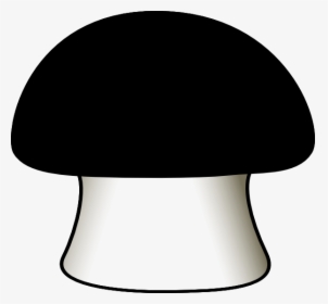 Black Mushroom Clip Art At Clker - Black Mushroom Clipart, HD Png Download, Free Download