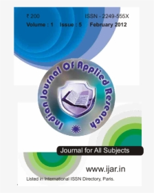 Indian Journal Of Applied Research, HD Png Download, Free Download