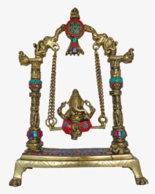 Brass Statue Lord Ganesha On Julla - Ganesha, HD Png Download, Free Download